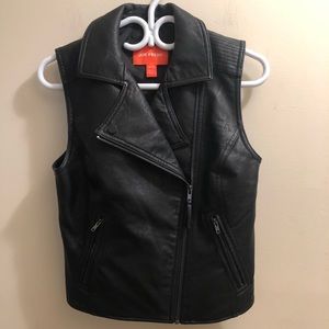 Joe fresh faux leather vest